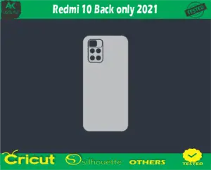 Redmi 10 Back only 2021 Skin Vector Template