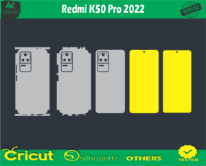 Redmi K50 Pro 2022 Skin Vector Template