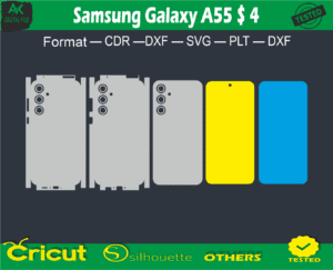 Samsung Galaxy A55 Skin Vector Template full wrap