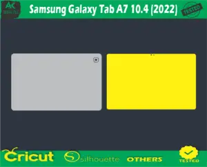 Samsung Galaxy Tab A7 10.4 (2022) Skin Vector Template