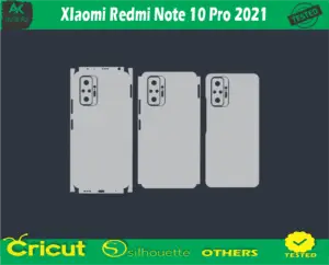 XIaomi Redmi Note 10 Pro 2021 Skin Vector Template