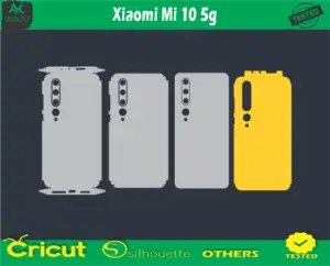 Xiaomi Mi 10 5g Skin Vector Template 2020