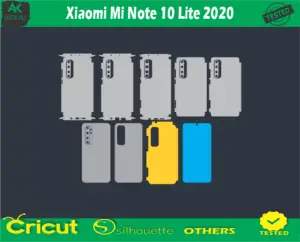 Xiaomi Mi Note 10 Lite 2020 Skin Vector Template