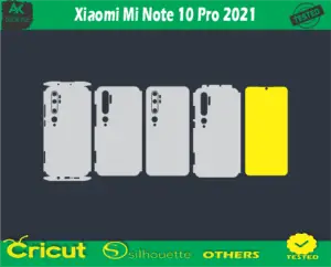 Xiaomi Mi Note 10 Pro 2021 Skin Vector Template low price