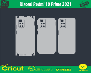 Xiaomi Redmi 10 Prime 2021 Skin Vector Template