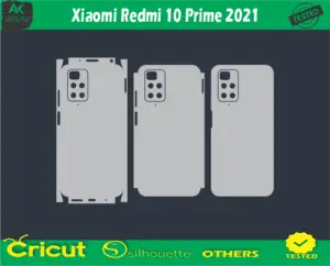 Xiaomi Redmi 10 Prime 2021 Skin Vector Template