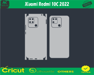 Xiaomi Redmi 10C 2022 Skin Vector Template