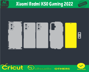 Xiaomi Redmi K50 Gaming 2022 Skin Vector Template
