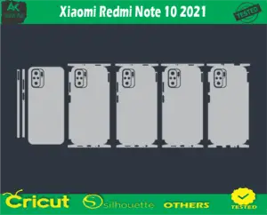 Xiaomi Redmi Note 10 2021 Skin Vector Template