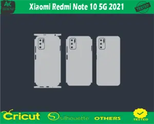 Xiaomi Redmi Note 10 5G 2021 Skin Vector Template