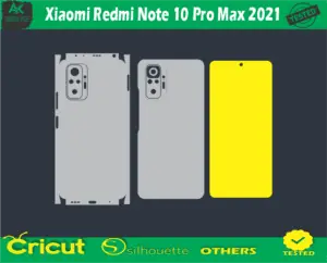 Xiaomi Redmi Note 10 Pro Max 2021 Skin Vector Template