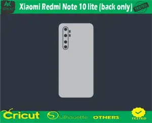 Xiaomi Redmi Note 10 lite (back only) Skin Vector Templat