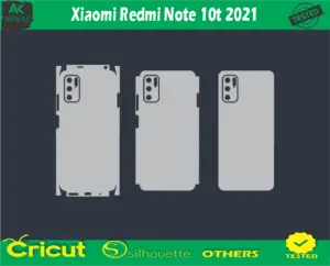 Xiaomi Redmi Note 10t 2021 Skin Vector Template