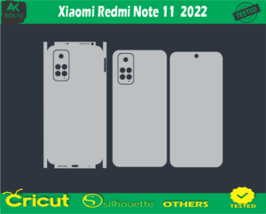 Xiaomi Redmi Note 11 2022 Skin Vector Template