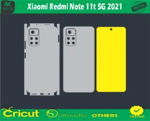 Xiaomi Redmi Note 11t 5G 2021 Skin Vector Template