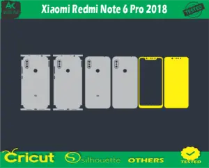 Xiaomi Redmi Note 6 Pro 2018 Skin Vector Template