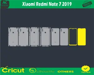 Xiaomi Redmi Note 7 2019 Skin Vector Template low price