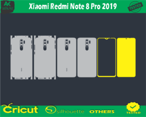 Xiaomi Redmi Note 8 Pro 2019 Skin Vector Template