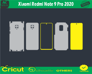 Xiaomi Redmi Note 9 Pro 2020 Skin Vector Template