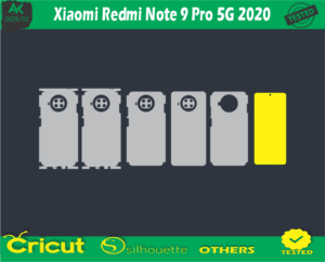 Xiaomi Redmi Note 9 Pro 5G 2020 Skin Vector Template