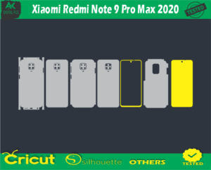 Xiaomi Redmi Note 9 Pro Max 2020 Skin Vector Template