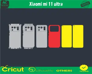 Xiaomi mi 11 ultra Skin Vector Template 2021