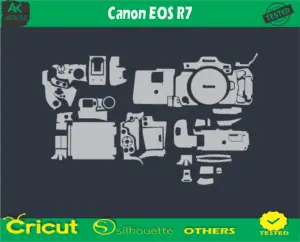 Canon EOS R7 Skin Vector Template