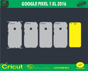 GOOGLE PIXEL 1 XL 2016 Skin Vector Template