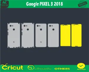 Google PIXEL 3 2018 Skin Vector Template