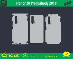 Honor 20 Pro full body 2019 Skin Vector Template