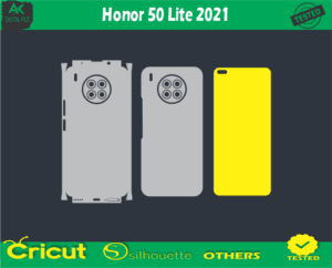Honor 50 Lite 2021 Skin Vector Template