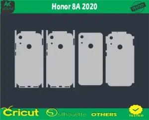 Honor 8A 2020 Skin Vector Template