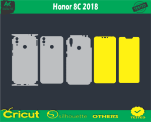 Honor 8C 2018 Skin Vector Template