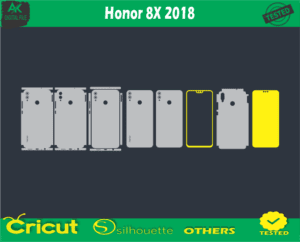 Honor 8X 2018 Skin Vector Template