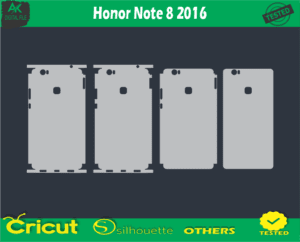 Honor Note 8 2016 Skin Vector Template