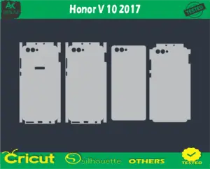 Honor V 10 2017 Skin Vector Template