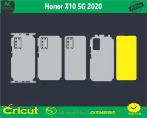 Honor X10 5G 2020 Skin Vector Template