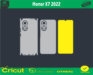 Honor X7 2022 Skin Vector Template