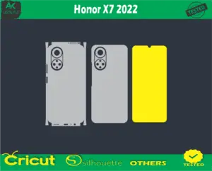 Honor X7 2022 Skin Vector Template