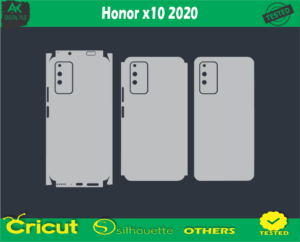 Honor x10 2020 Skin Vector Template