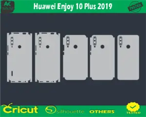 Huawei Enjoy 10 Plus 2019 Skin Vector Template