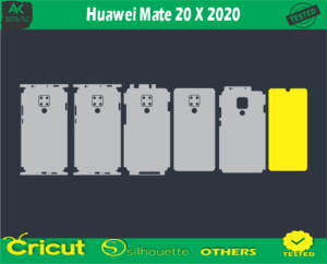 Huawei Mate 20 X 2020 Skin Vector Template