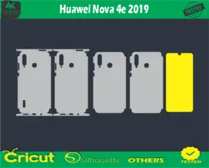 Huawei Nova 4e 2019 Skin Vector Template