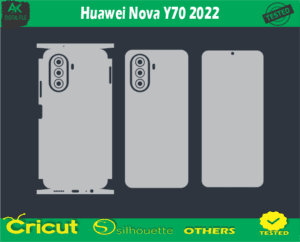 Huawei Nova Y70 2022 Skin Vector Template