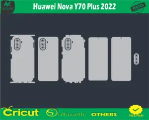 Huawei Nova Y70 Plus 2022 Skin Vector Template