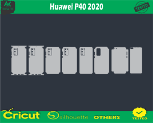 Huawei P40 2020 Skin Vector Template