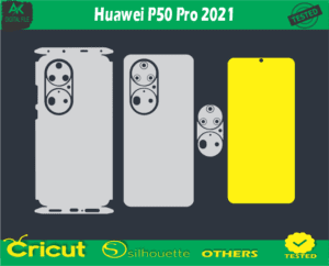 Huawei P50 Pro 2021 Skin Vector Template