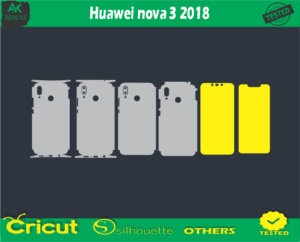 Huawei nova 3 2018 Skin Vector Template