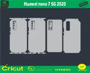 Huawei nova 7 5G 2020 Skin Vector Template