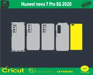 Huawei nova 7 Pro 5G 2020 Skin Vector Template